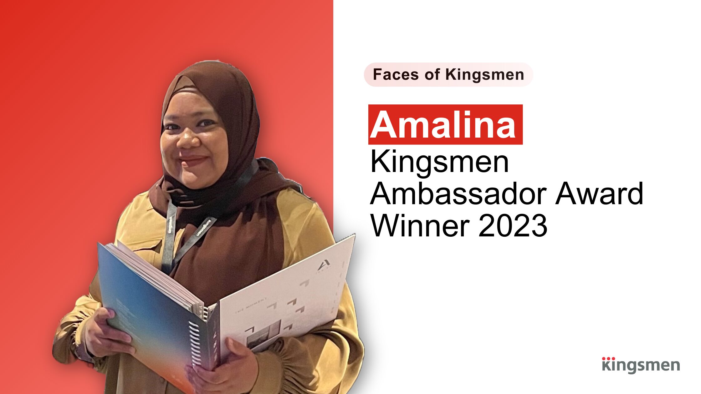 Kingsmen Ambassador Award 2023 winner: Amalina